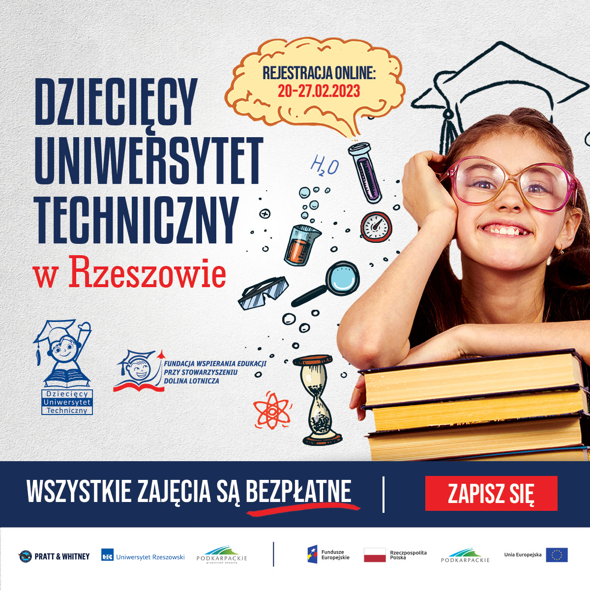 Startuje rekrutacja na semestr letni Dziecięcego Uniwersytetu Technicznego w Rzeszowie!