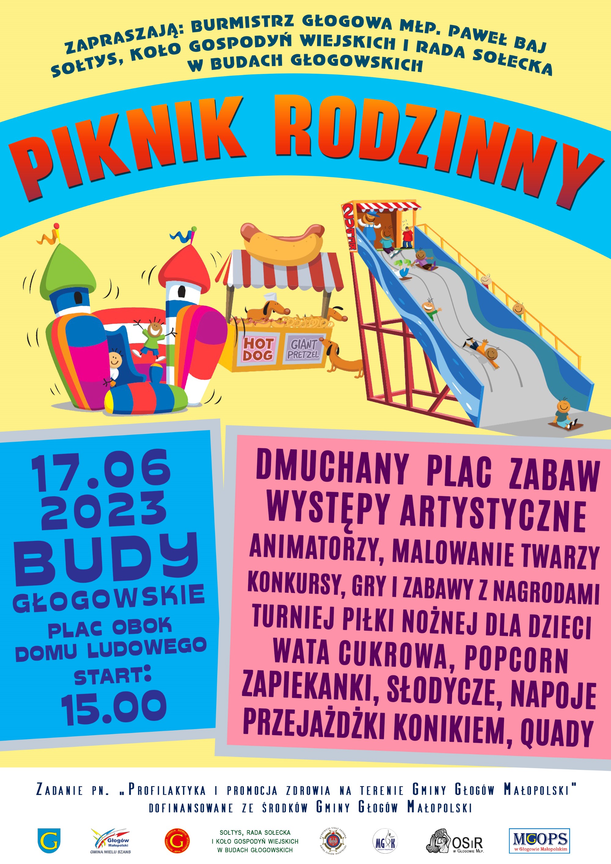 Zaproszenie na Piknik Rodzinny w Budach Głogowskich
