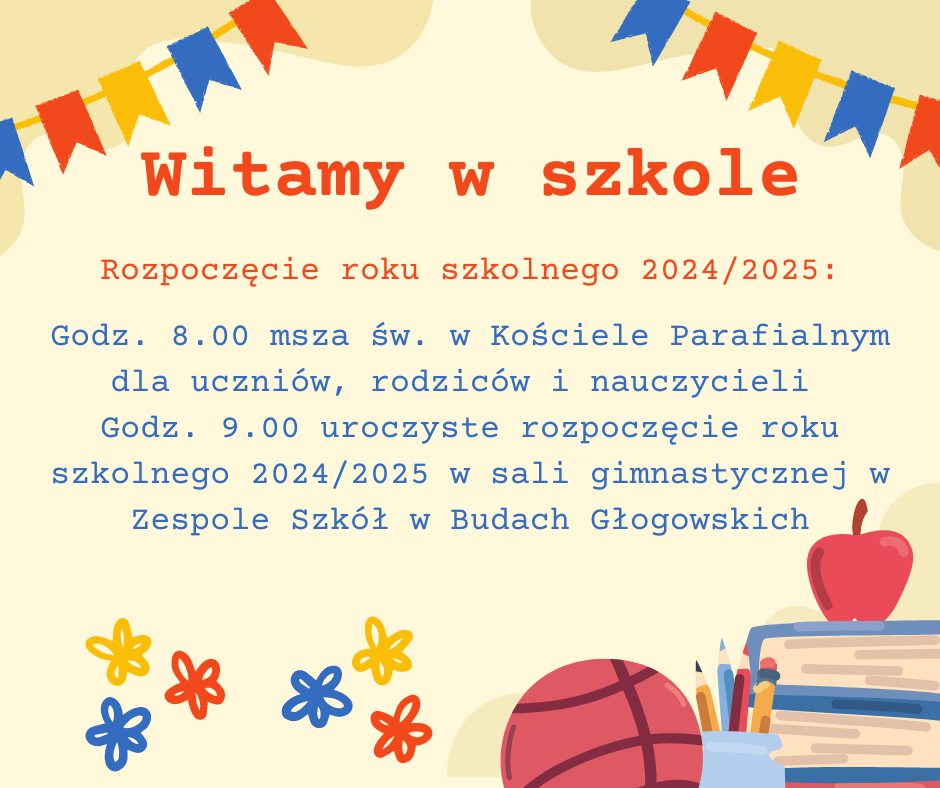 Rozpoczęcie roku szkolnego 2024/2025