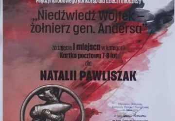 Wielki sukces naszej uczennicy!