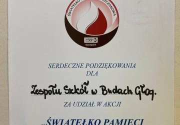 „Światełko Pamięci dla Łyczakowa” – Podziękowanie