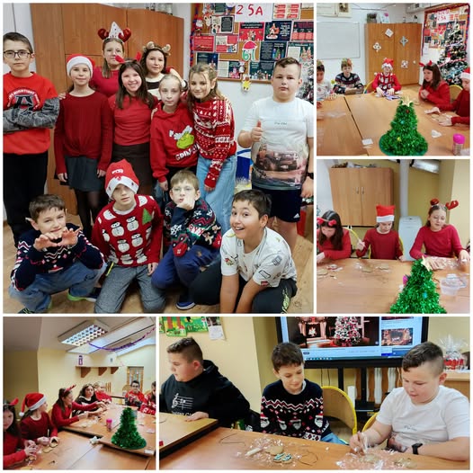 Mikołaj w klasie 5a