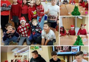 Mikołaj w klasie 5a