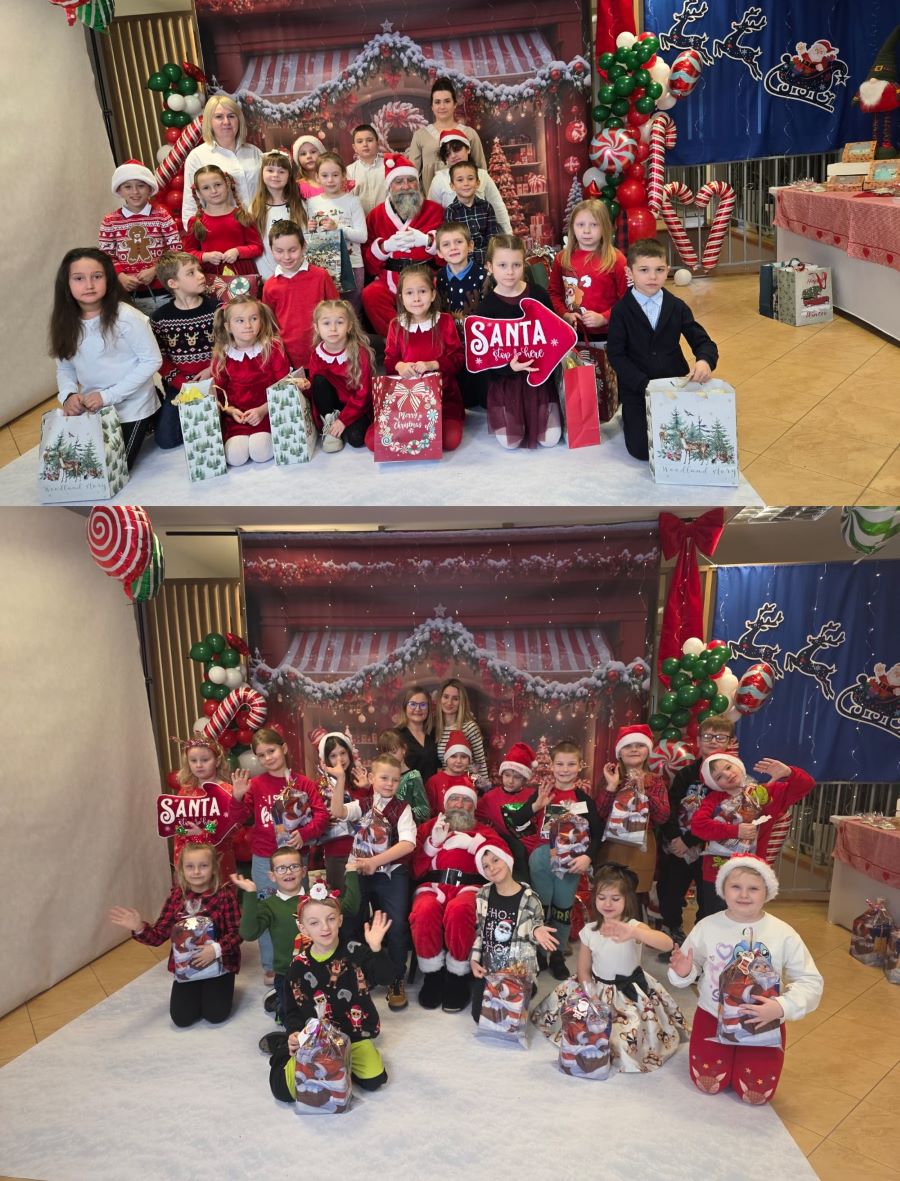 Uroczysta wizyta klas 1a i 1b w Centrum Natura Caritas w Budach Głogowskich