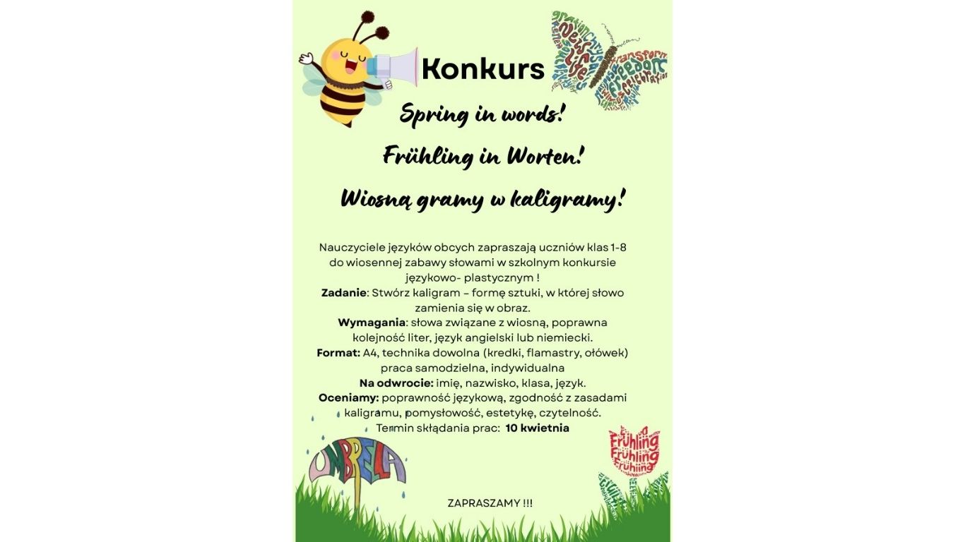 Konkurs językowo-plastyczny 