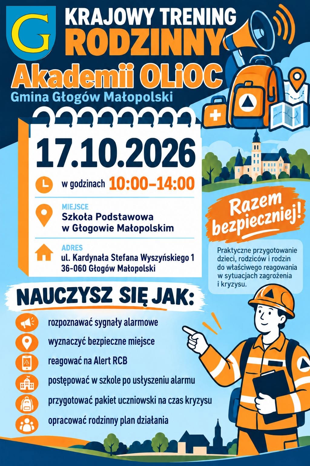 KRAJOWY TRENING RODZINNY AKADEMII OLiOC - ZAPRASZAMY MIESZKAŃCÓW